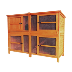 6ft Double Hutch and Hutch Hugger™ Rain Cover Bundle