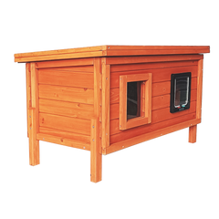 Insulated Outdoor Cat House and Rain cover