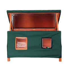 Insulated Outdoor cat house and rain cover