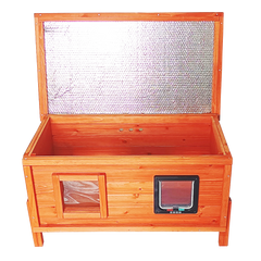 Insulated Outdoor Cat House and Rain cover