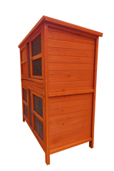 4ft Double Hutch with Rain Cover and Thermal Cover Bundle