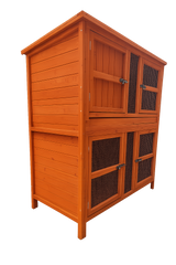 4ft Double Hutch with Rain Cover and Thermal Cover Bundle