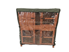 6ft Double Hutch and Hutch Hugger™ Rain Cover Bundle