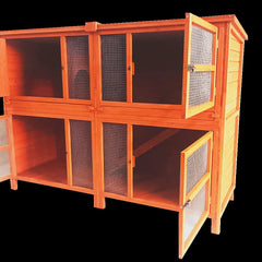 5ft Double Hutch and Hutch Hugger™ Rain Cover Bundle