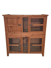 4ft Double Hutch