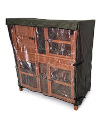 4ft Double Hutch and Hutch Rain Cover Bundle