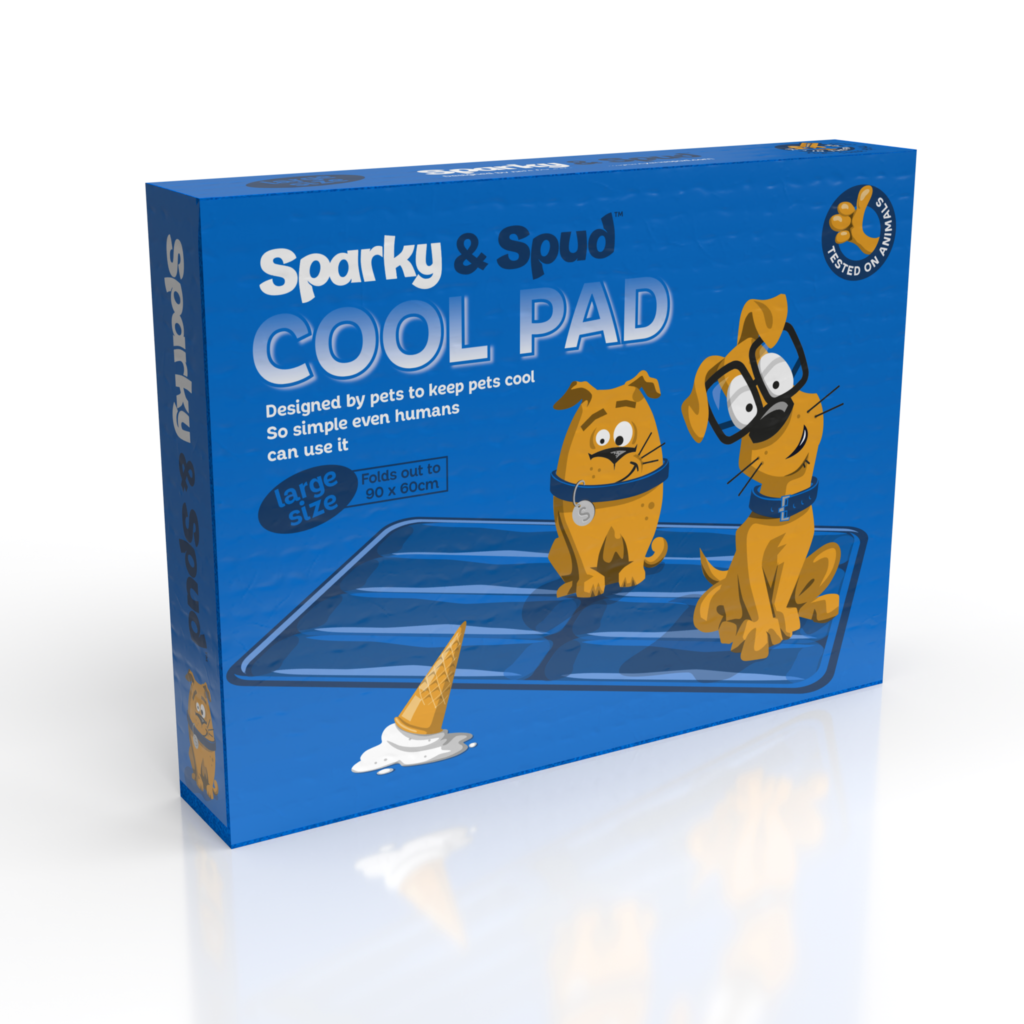 Sparky & Spud Dog Cooling Mat - Keep Your Pet Cool & Comfortable ...